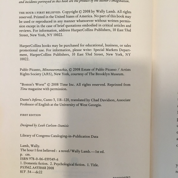 First Edition Hardcover Book - Picture 3 of 3